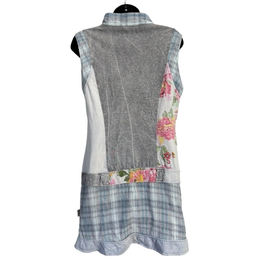 GUC Savage Culture vintage mini dress, multi-medium, colourful, size Large - Picture 4 of 12